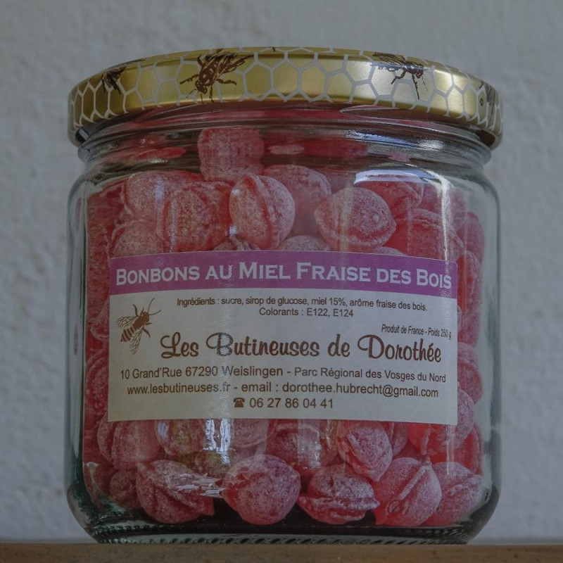 Bonbons Miel/Fraise des Bois 250g
